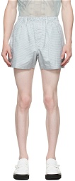 Doublet Blue Check Shorts