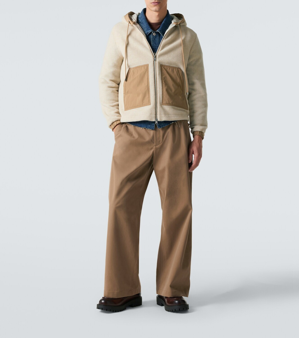 Moncler Fleece zip-up hoodie