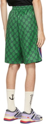 Gucci Green Jersey GG Shorts