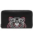 Kenzo Tiger Leather Long Zip Wallet