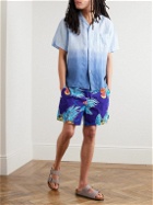 Go Barefoot - Tropical Birds Printed Cotton-Blend Shorts - Unknown