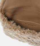 Brunello Cucinelli - Shearling wallet on chain