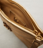 Dolce&Gabbana Devotion Mini metallic leather pouch