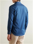 Canali - Cotton-Blend Chambray Shirt - Blue