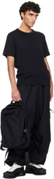 Y-3 Black Sport Uniform Wide Cargo Pants