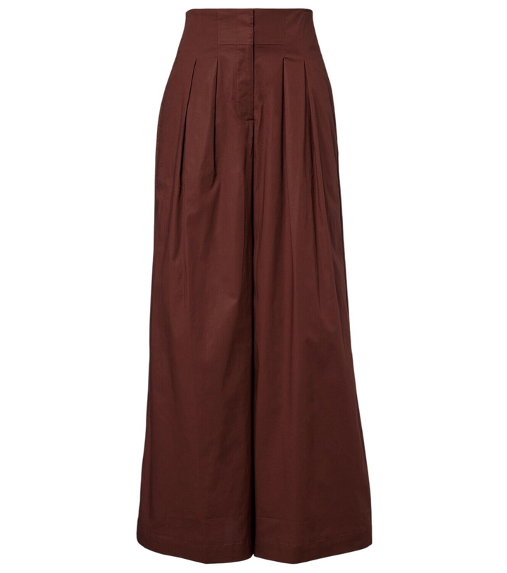 Photo: Adriana Degreas Cotton-blend wide-leg pants