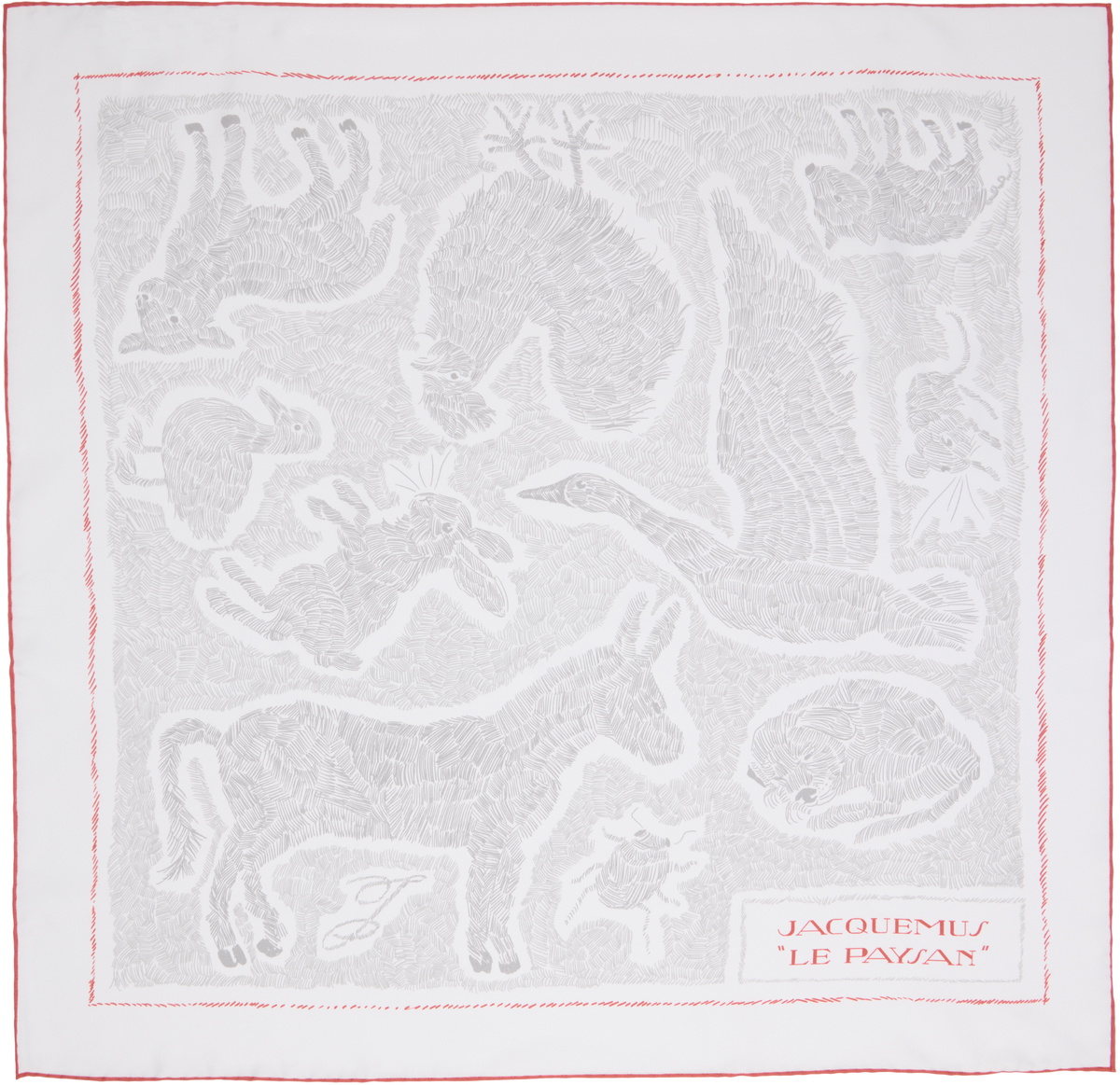 JACQUEMUS Off-White 'Le Paysan' Scarf