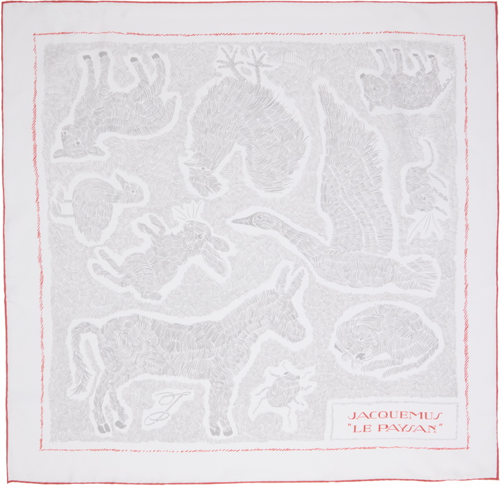 Photo: JACQUEMUS Off-White 'Le Paysan' Scarf