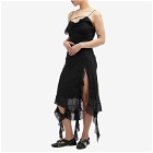 Acne Studios Women's Delouise Chiffon Dress in Black