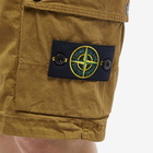 Stone Island Men's Supima Cotton Cargo Short in Dark Beige