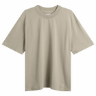 MHL by Margaret Howell Men's Flatlock Crew T-Shirt in Taupe