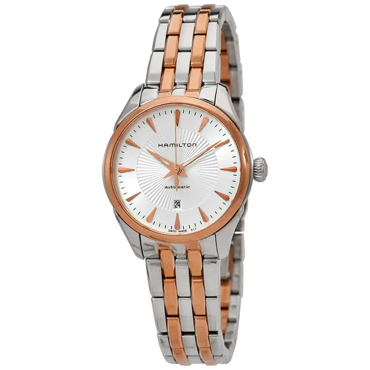 Photo: Hamilton Jazzmaster Automatic Silver Dial Ladies Two Tone Watch H42225151