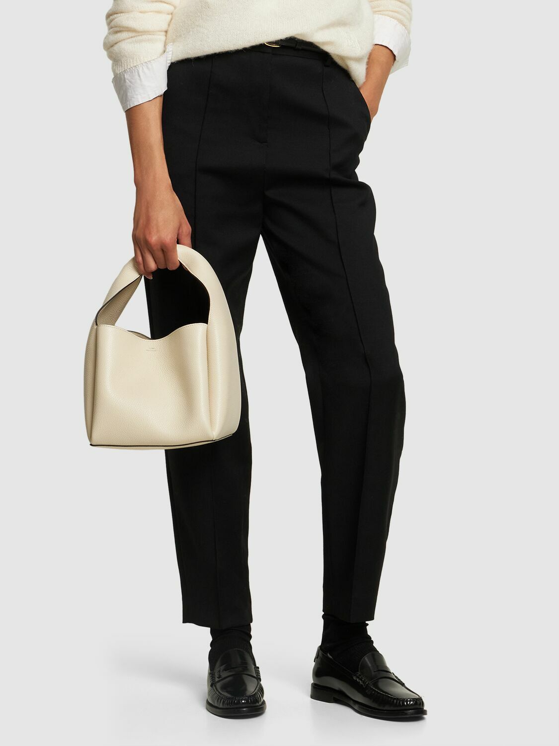 TOTEME - Bucket Pebble Grain Leather Bag Toteme