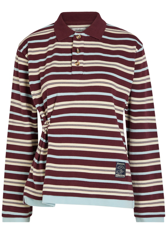 Photo: Damson Madder Noah Layered Striped Cotton Rugby top Multicoloured