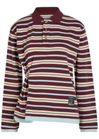 Damson Madder Noah Layered Striped Cotton Rugby top Multicoloured