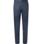 Canali - Navy Slim-Fit Cotton-Blend Suit Trousers - Men - Navy