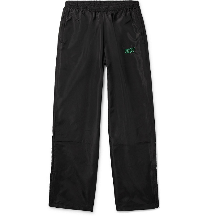 Photo: Resort Corps - Logo-Embroidered Shell Drawstring Trousers - Black