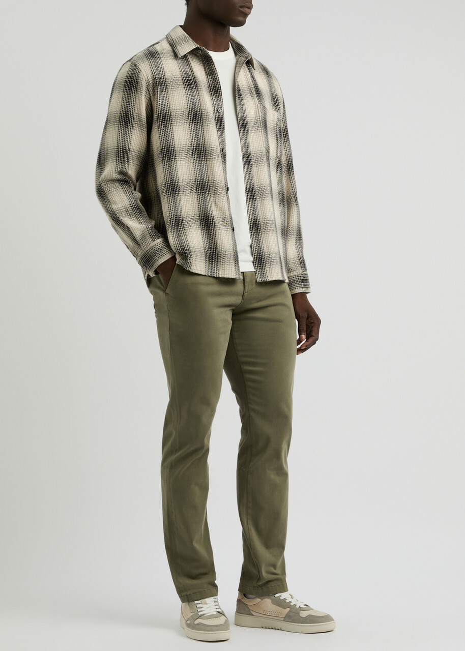 7 For All Mankind Slimmy Luxe Performance Chinos Green