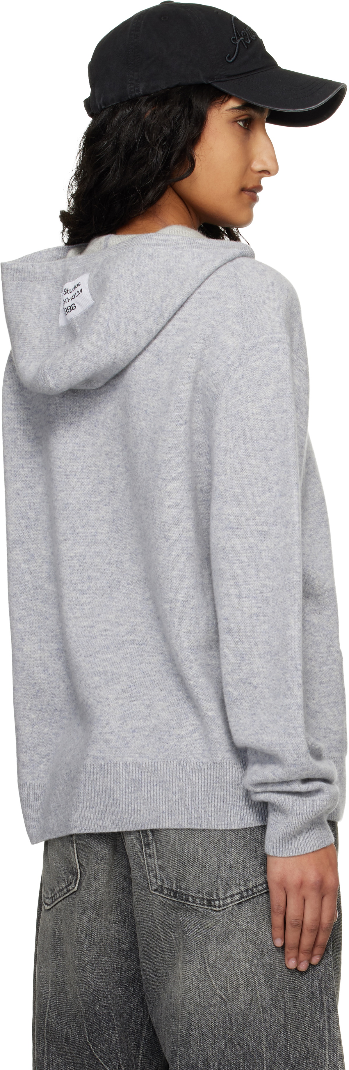 Acne Studios Gray Cashmere Hoodie