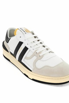 LANVIN 'mesh and leather clay sneakers with White