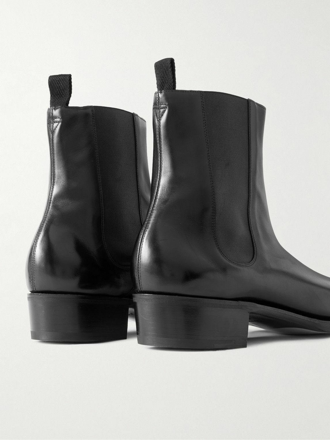 John Lobb - Eddi Glossed-Leather Chelsea Boots - Black