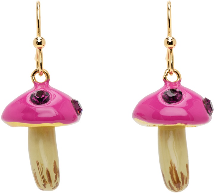 Photo: Marni SSENSE Exclusive Pink Mushroom Earrings
