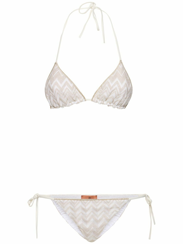 Photo: MISSONI Lurex 3d Tone On Tone Bikini Set