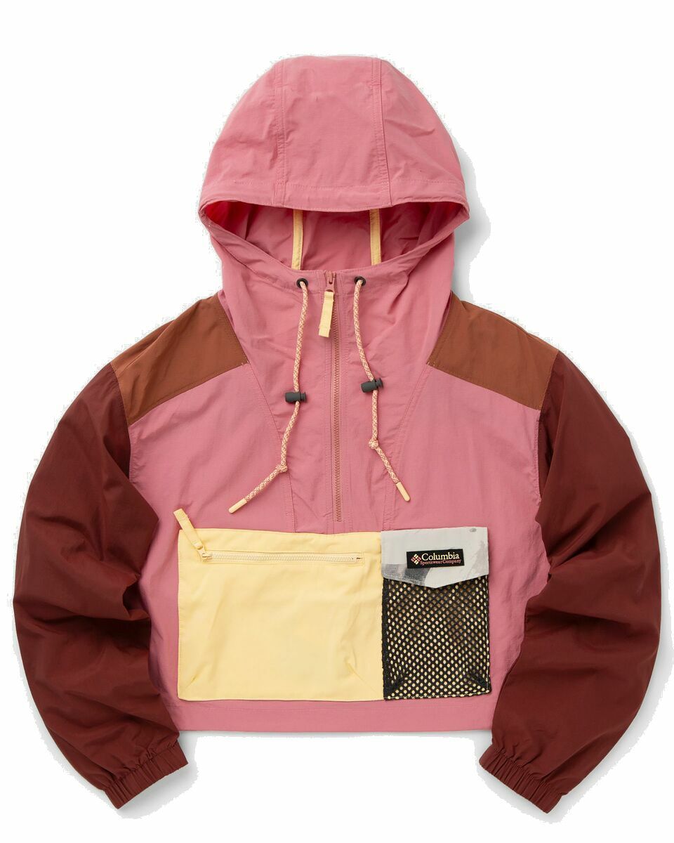 Photo: Columbia Painted Peak Cropped Wind Jacket Pink - Womens - Windbreaker