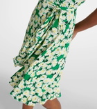 Diane von Furstenberg Emilia floral crêpe wrap dress