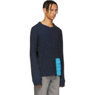 Eckhaus Latta Blue Scrubbie Sweater