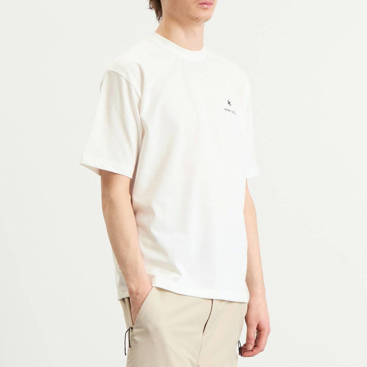 Snow Peak Men's Logo T-Shirt in Off White