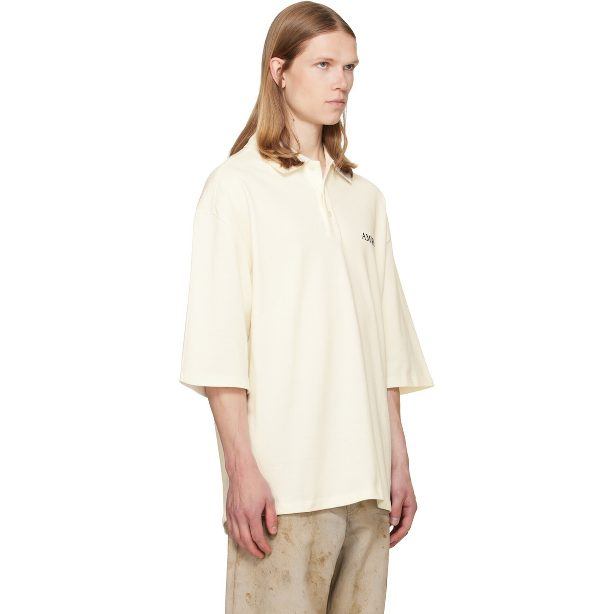 AMIRI Off-White 'AMIRI' Polo