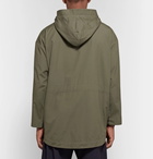 Monitaly - Expedition Water-Resistant Cotton-Poplin Hooded Field Jacket - Men - Army green