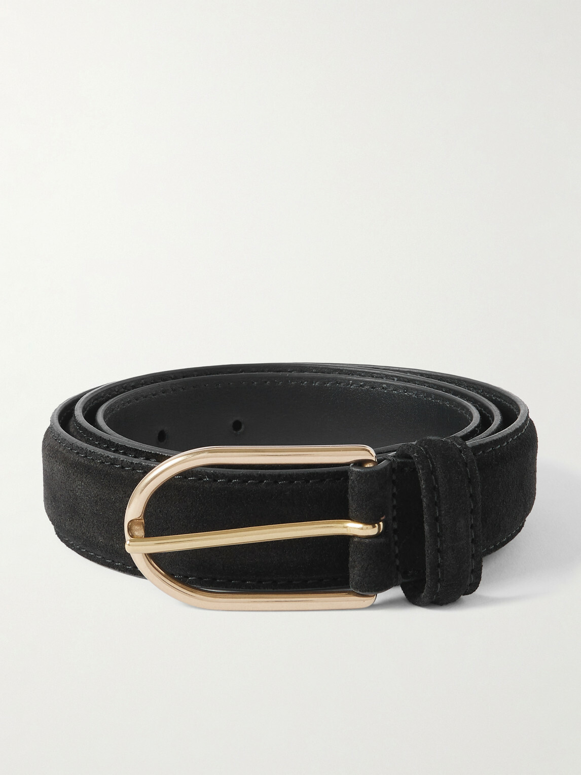 Anderson's - 3cm Suede Belt - Black