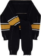AMBUSH Black Knit Sweater Scarf