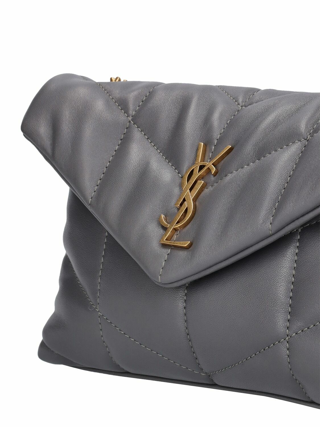 SAINT LAURENT - Mini Puffer Leather Bag