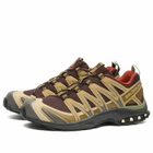 Salomon Men's XA PRO 3D Sneaker in Black Coffee/Kelp/Safari