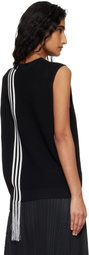 Y-3 Black Gfx Knitted Sweater Vest