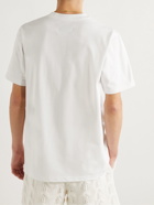 Casablanca - Logo-Print Organic Cotton-Jersey T-Shirt - White