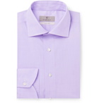 Canali - Lilac Slim-Fit Cotton-Poplin Shirt - Lilac