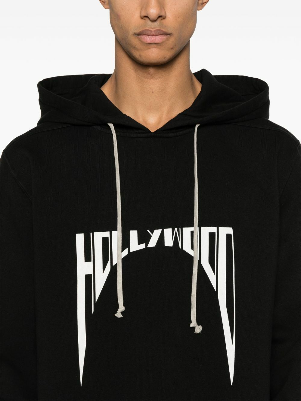 【正規店出品】RICK OWENS MEN HOLLYWOOD RUNWAY HOODIE BLACK Rick Owens DRKSHDW Black Hollywood Hoodie Rick Owens Drkshdw