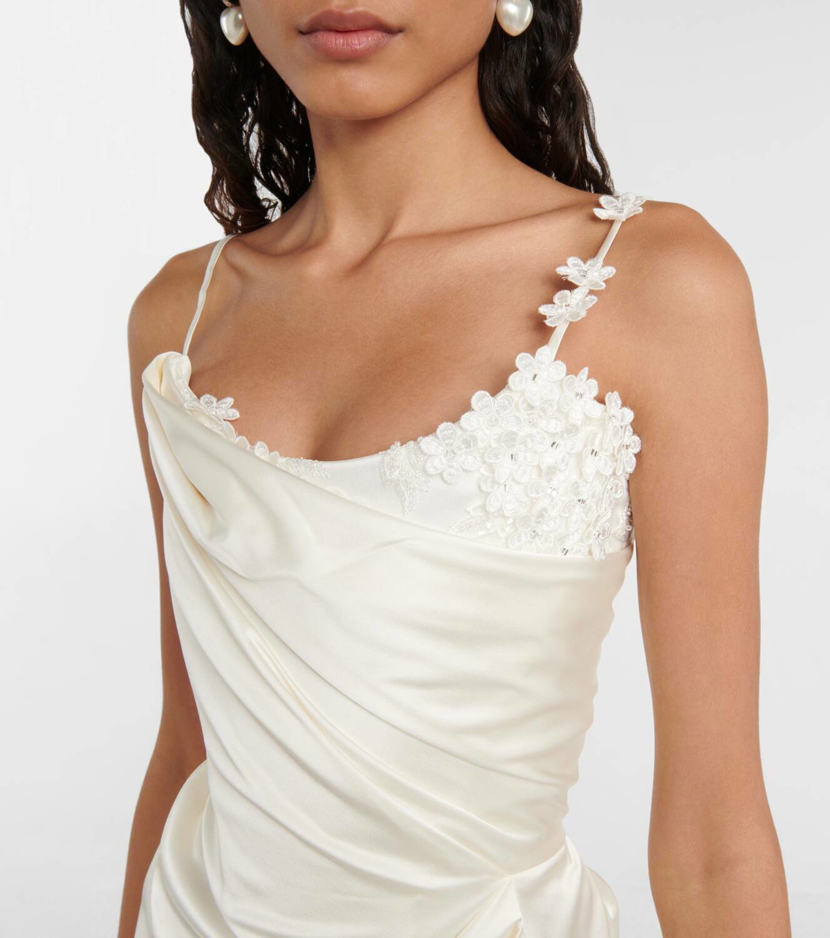 Vivienne Westwood Bridal Venus embellished satin minidress
