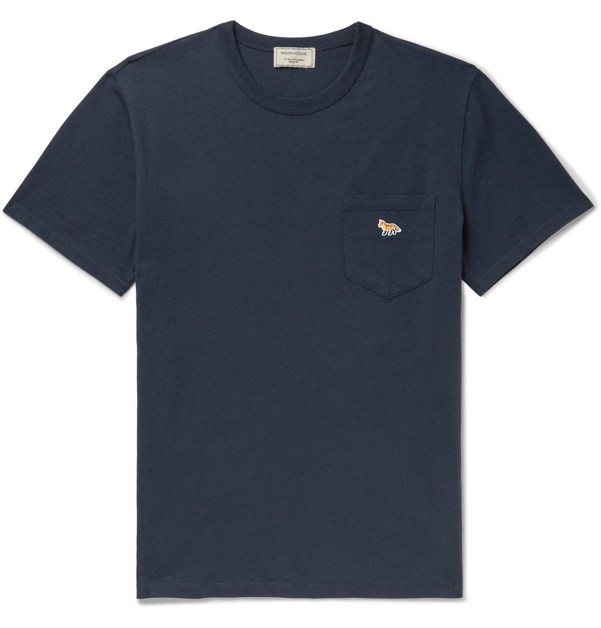 Maison Kitsuné Blue Cotton T-Shirt