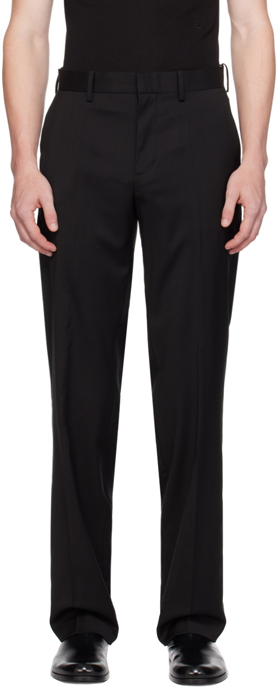 Helmut Lang Black Car Trousers