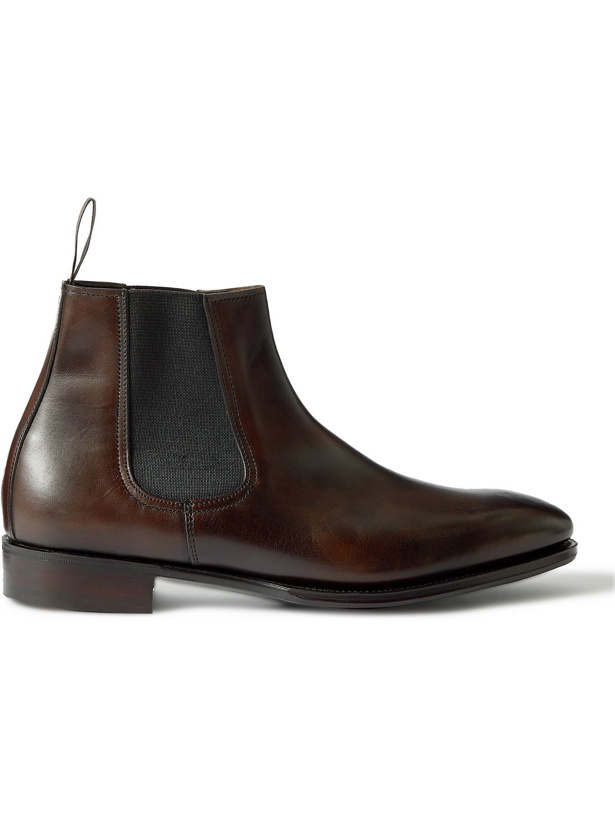 Photo: Kingsman - George Cleverley Jason Leather Chelsea Boots - Brown