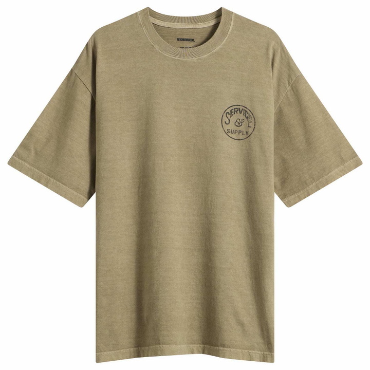 Photo: Neighborhood Men's SS-5 Pigment Dyed T-Shirt in Olive Drab