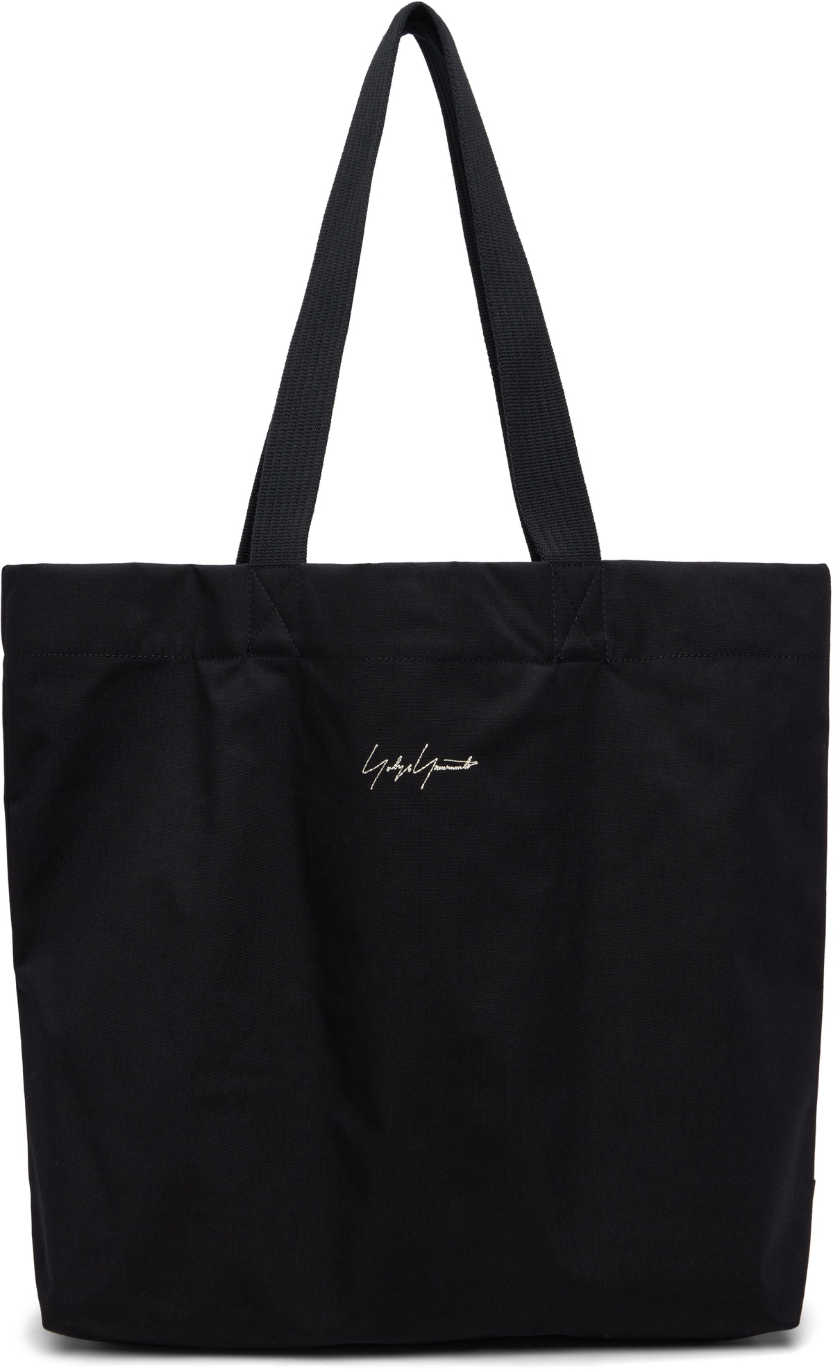 YOHJI YAMAMOTO Black Y-3 KURO Canvas Tote