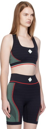Casablanca Black Seamless Sport Bra