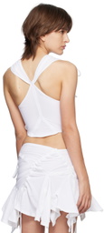 Emily Watson SSENSE Exclusive White Tankini Top
