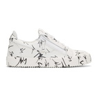 Giuseppe Zanotti White All Over Logo May London Sneakers